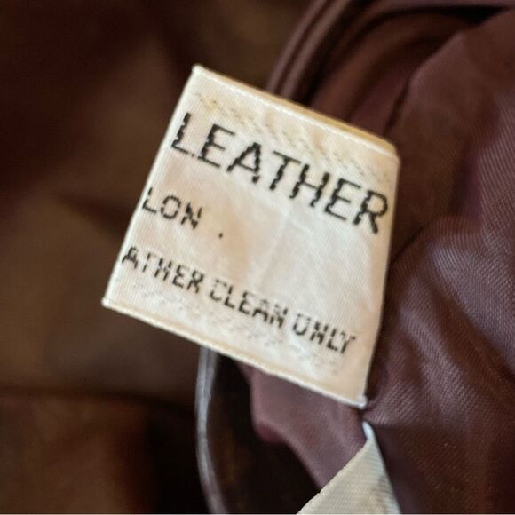 Foxmoor Retro 80s 70s Leather Jacket Blazer Coat Size 9 - Picture 15 of 15